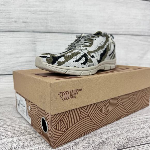 Woolloomooloo Men's Fraser ll Merino Wool Camo Slip On Sneakers Size 8-8.5 - Picture 2 of 12